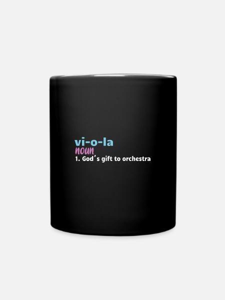 INSTRUMENT DE MUSIQUE VIOLA: Définition de l'alto - Mug uni - noir