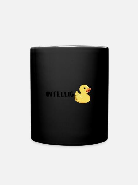 Lustig Ironie Ente Ente Sarkasmus Geschenk - Tasse einfarbig - Schwarz