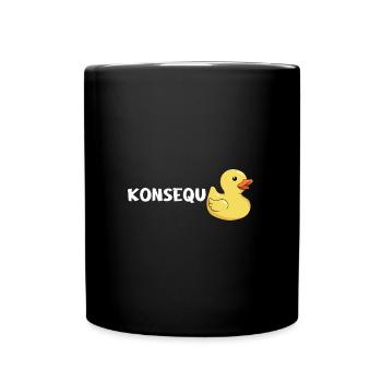 Lustig Ironie Ente Ente Sarkasmus Geschenk - Tasse einfarbig - Schwarz - Vorne