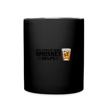 Whiskey trinken Whiskey trinken Whiskey Geschenk - Tasse einfarbig - Schwarz - Vorne