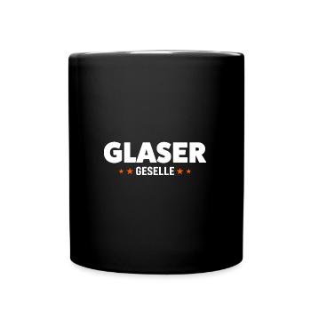 Glaser Geselle Glaser Geselle Geschenk - Tasse einfarbig - Schwarz - Vorne