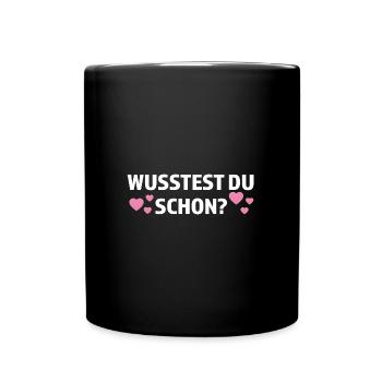 Große Schwester Familie Grosse Schwester Geschenk - Tasse einfarbig - Schwarz - Vorne