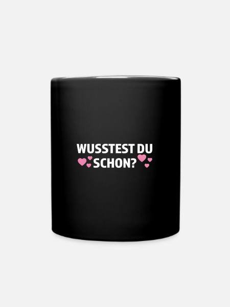 Große Schwester Familie Grosse Schwester Geschenk - Tasse einfarbig - Schwarz