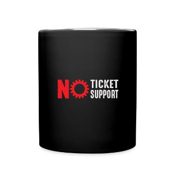 No Ticket No Support Computer Scientist IT Administrator - Full Colour Mug - black - Front