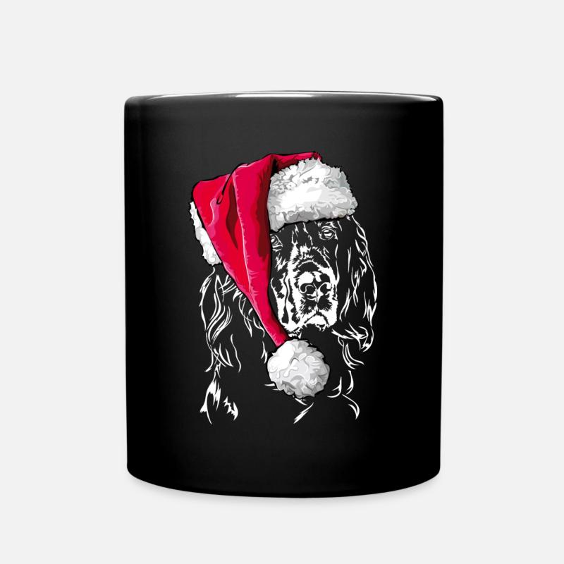 GORDON SETTER Weihnachten Mütze Wilsigns Geschenk - Tasse einfarbig - Schwarz