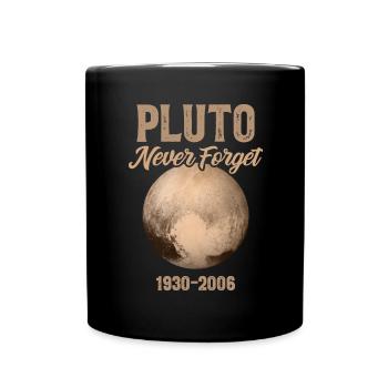 Pluto Never Forget - Full Colour Mug - black - Front