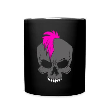 Punk Rock Punker - Tasse einfarbig - Schwarz - Vorne