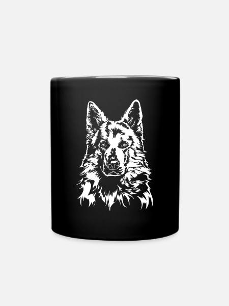 CHIEN DE BERGER SUISSE BLANC Motif de chien Wilsigns - Mug uni - noir