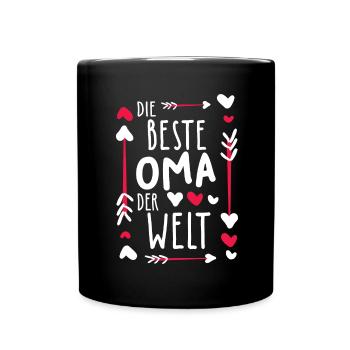 Meilleur cadeau grand-mère du monde - Mug uni - noir - Devant