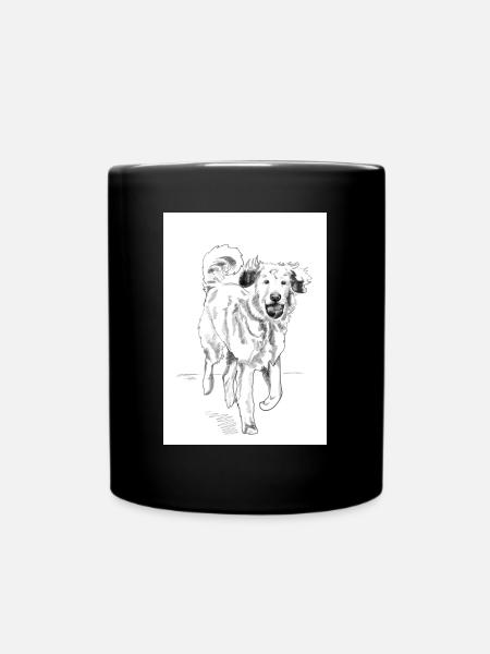 Illustration "Hund" - Tasse einfarbig - Schwarz