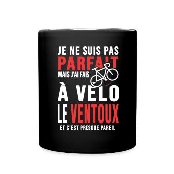 j ai fais le ventoux à vélo cadeau velo cycliste - Mug uni - noir - Devant