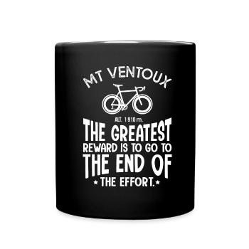 bike ventoux gift dad bike cyclist - Full Colour Mug - black - Front