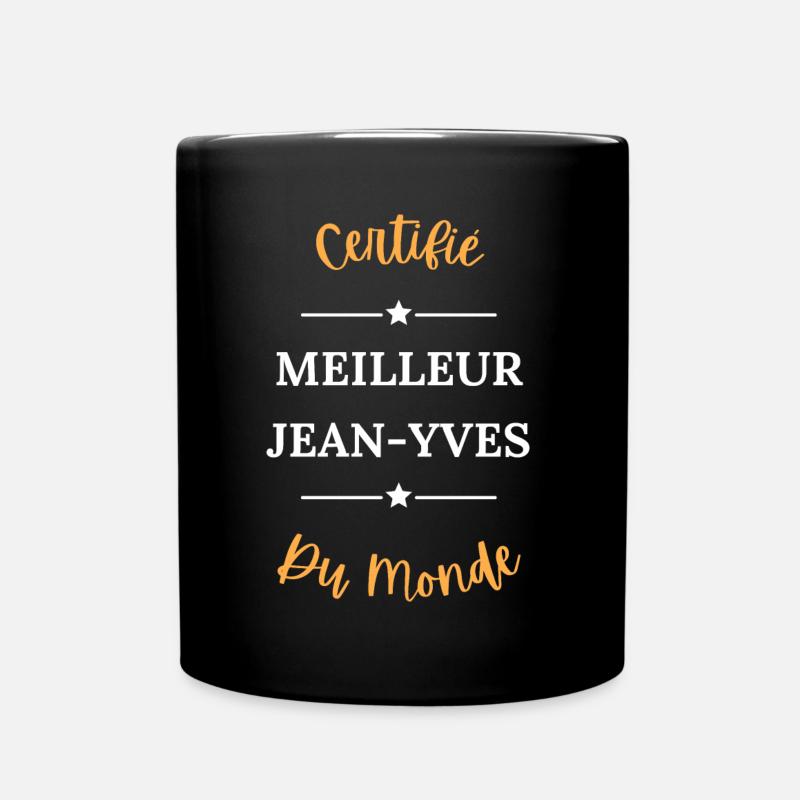 Certifié meilleur jean yves du monde - Mug uni - noir