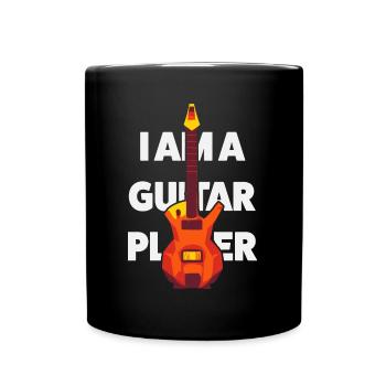 Gitarristen Design Geschenkidee - Tasse einfarbig - Schwarz - Vorne