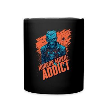 Zombie Illustration Film d’horreur Fan Design - Mug uni - noir - Devant