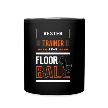 Floorball Bester Trainer bester Floorballtrainer - Tasse einfarbig - Schwarz - Vorne