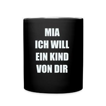 Malle - Tasse einfarbig - Schwarz - Vorne