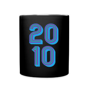 2010 Year of birth | Colors changeable - Full Colour Mug - black - Front