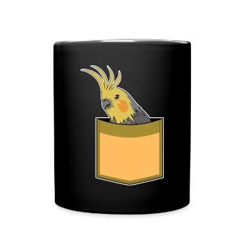 Perroquet Cadeau Mignon Poitrine Nymphe Nymphe Perruche - Mug uni - noir - Devant