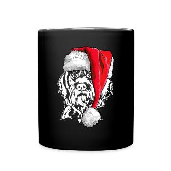 Père Noël allemand Chiens de Noël Wilsigns - Mug uni - noir - Devant