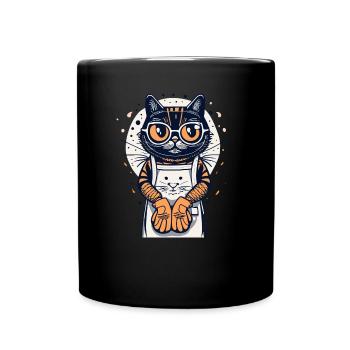 Backen - Tasse einfarbig - Schwarz - Vorne