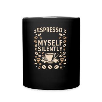 Espresso - Tasse einfarbig - Schwarz - Vorne