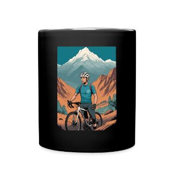 Cyclist - Full Colour Mug - black - Front