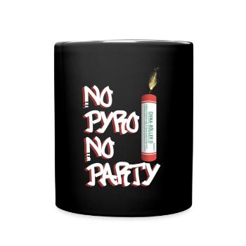 Pas de Pyro, pas de fête - Mug uni - noir - Devant