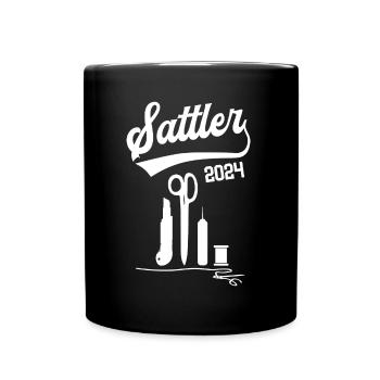 Sattler 2024 Ausbildung Prüfung Sattlerei Azubi - Tasse einfarbig - Schwarz - Vorne