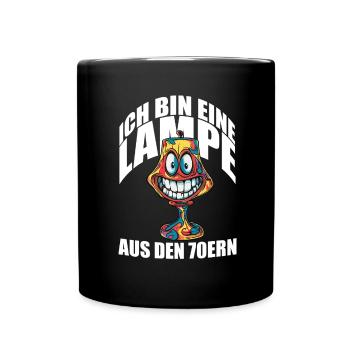 Wäre ich ein Möbelstück wäre ich eine Lampe aus... - Tasse einfarbig - Schwarz - Vorne
