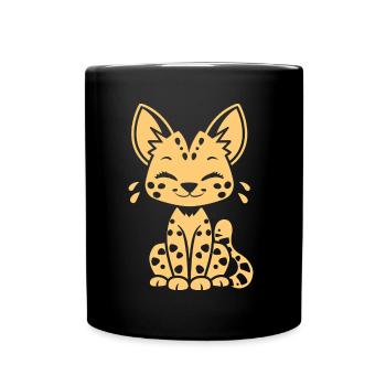 Serval - Tasse einfarbig - Schwarz - Vorne