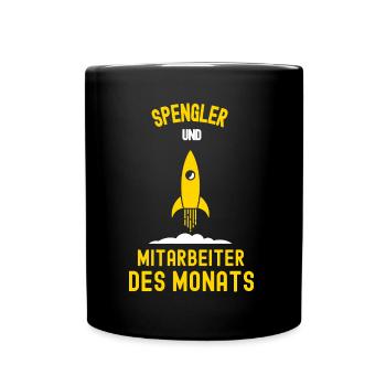 Spengler Mitarbeiter des Monats Spenglerei Kollege - Tasse einfarbig - Schwarz - Vorne