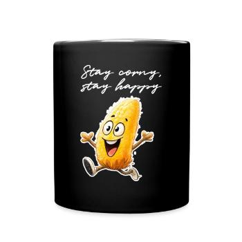 Restez ringard, restez heureux ! - Mug uni - noir - Devant