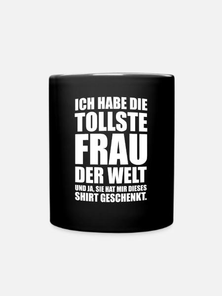 Lustiges Geschenk für Ehemann Geschenk für Vater - Tasse einfarbig - Schwarz