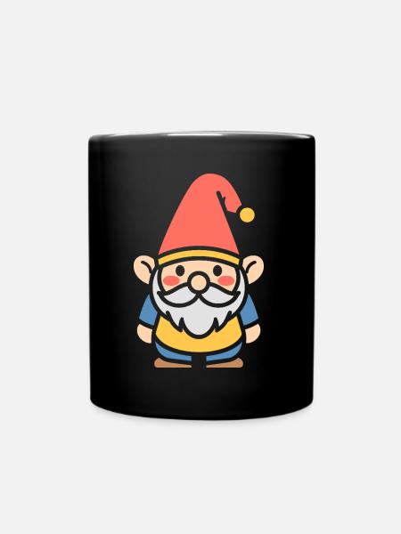 Zwerg - Tasse einfarbig - Schwarz