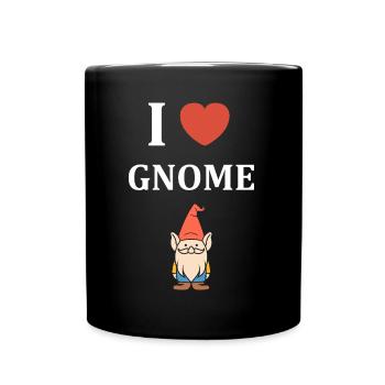 I love gnome - Full Colour Mug - black - Front