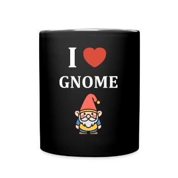 I love gnome - Full Colour Mug - black - Front