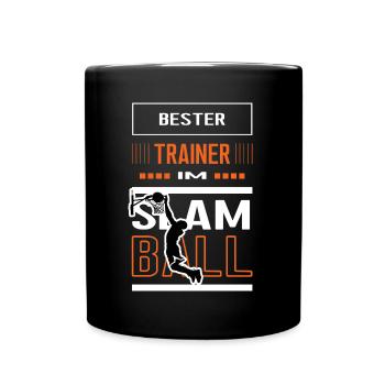 Bester Slamball Trainer Slamballtrainer Training - Tasse einfarbig - Schwarz - Vorne