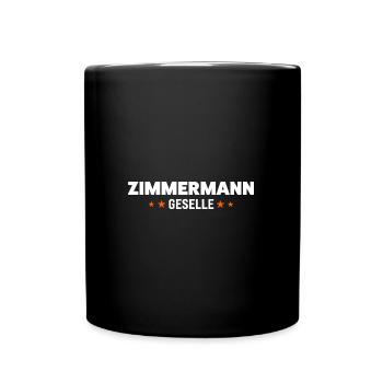 Zimmermann Geselle Zimmermann Geselle Geschenk - Tasse einfarbig - Schwarz - Vorne