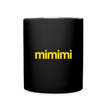 mimimi - gelb - Tasse einfarbig - Schwarz - Vorne
