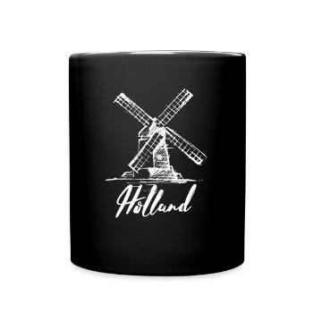 Holland #1 Weiss - Tasse einfarbig - Schwarz - Vorne