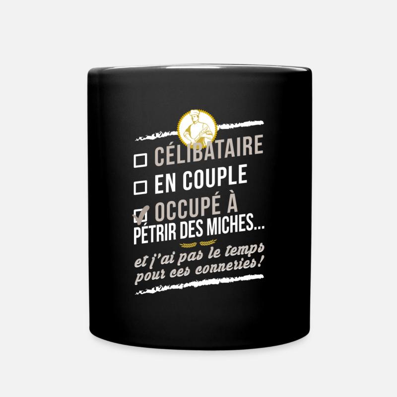Boulanger humour - Mug uni - noir