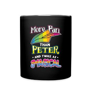 More Than Peter And Twice As Magical LGBT Gift - Full Colour Mug - black - Front