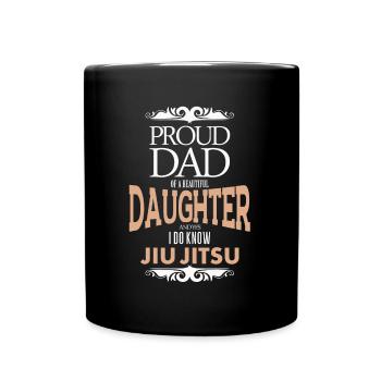 Vater Jiu Jitsu - Tasse einfarbig - Schwarz - Vorne