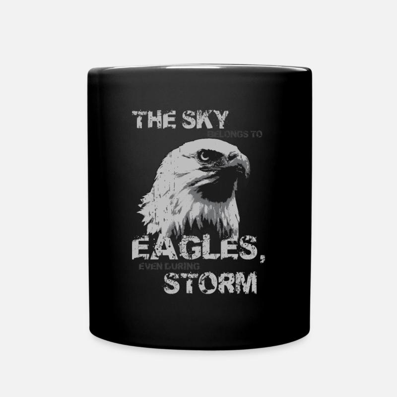 Adler - Tasse einfarbig - Schwarz