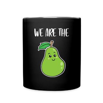 Couple correspondant drôle mignon parfait poire amour jeu de mots - Mug uni - noir - Devant