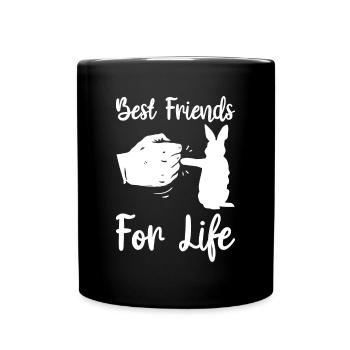 Best Friends For Life Rabbit Easter - Full Colour Mug - black - Front