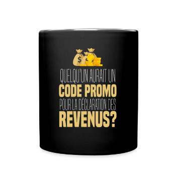 Gouvernement humour impôt revenu riche business - Mug uni - noir - Devant