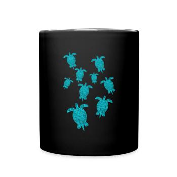 Turtle - Tasse einfarbig - Schwarz - Vorne
