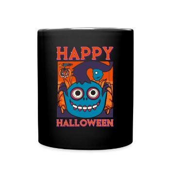 Joyeux halloween - Mug uni - noir - Devant